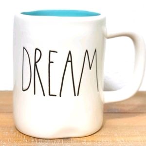 Rae dunn dream mug light blue inside